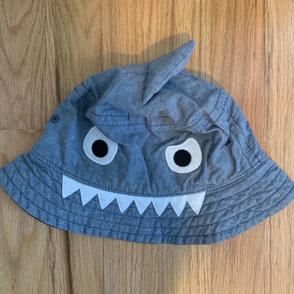 Toddler Small Shark Denim Bucket Hat